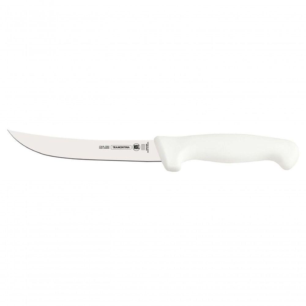 Faca Para Desossar 6 Tramontina Profissional Com Lâmina De Aço Inox E Cabo Em Polipropileno Branco - 1