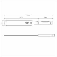 Espátula Para Confeiteiro Tramontina Profissional Com Lâmina Em Aço Inox E Cabo De Polipropileno Branco 12 - 4