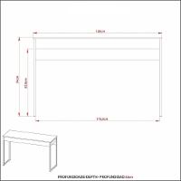 Escrivaninha Multimóveis Cr25056 Amendoa/Preta - 2