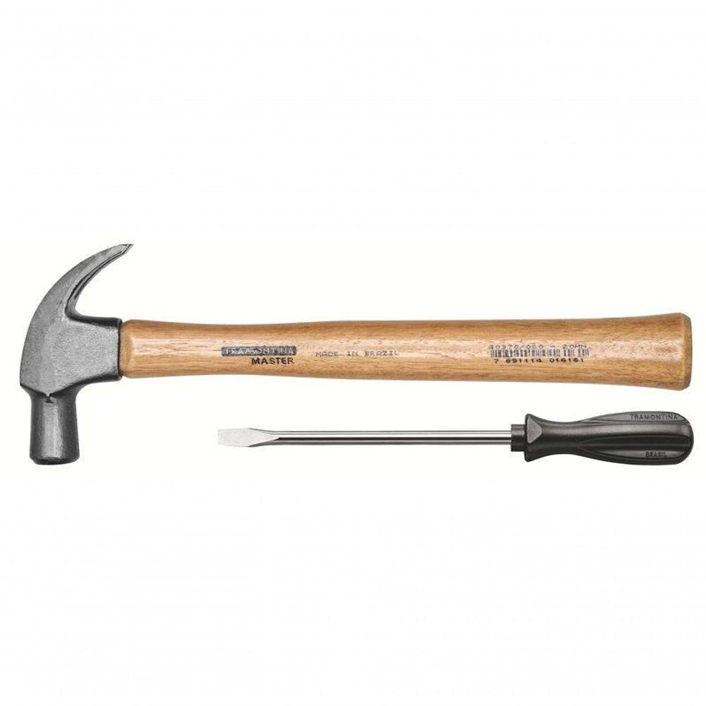 Jogo De Martelo 25mm E Chave Fenda 1-8x3 Tramontina - 1