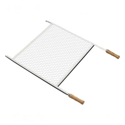 Grelha Tramontina Churrasco 83,5x47,1cm Em Aço Inox E Cabo De Madeira
