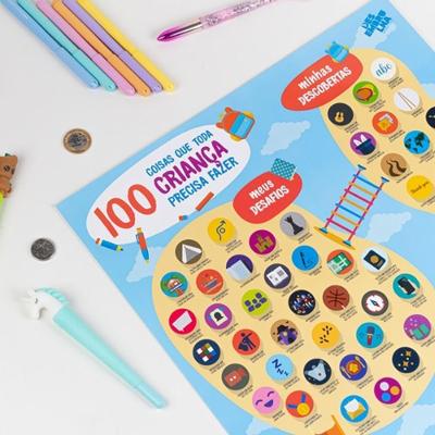 Pôster Criativo: 100 Atividades Interativas Para O Desenvolvimento Infantil