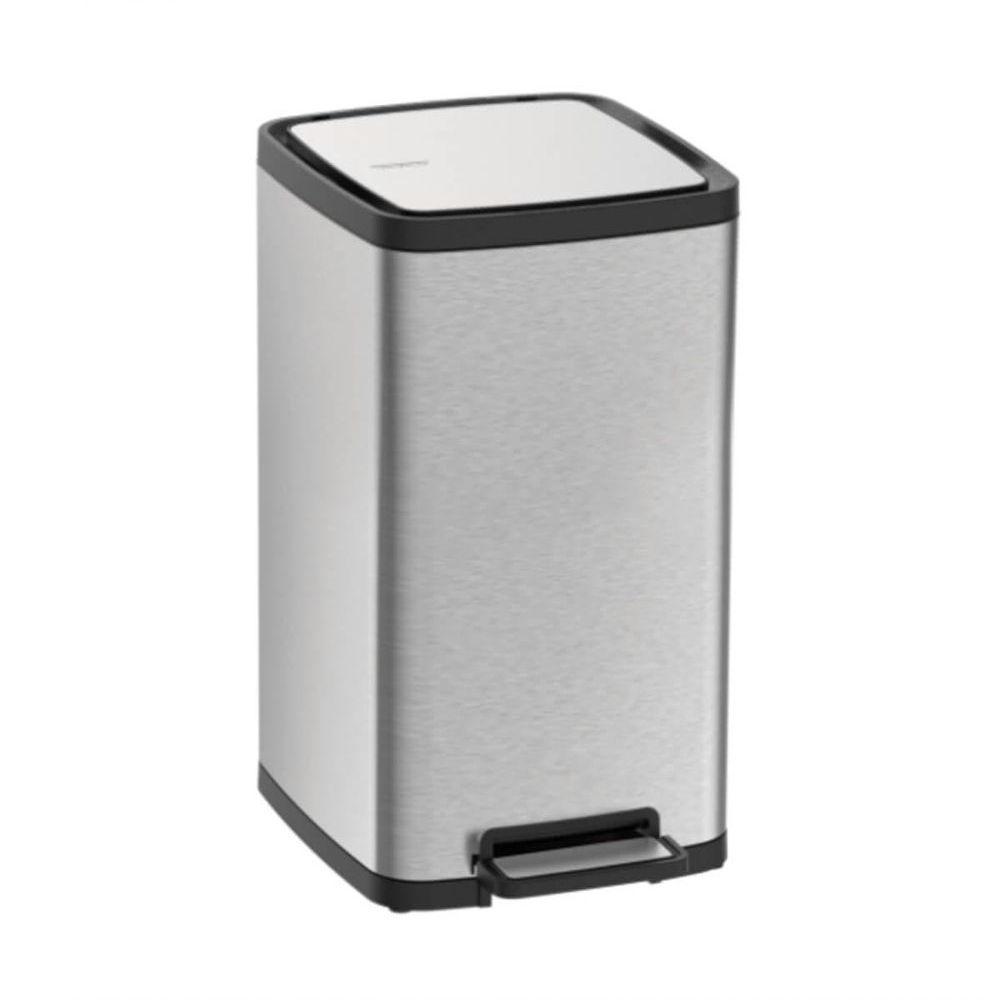 Lixeira Tramontina Octos Em Aço Inox Com Balde Removível E Pedal 15 L - 1