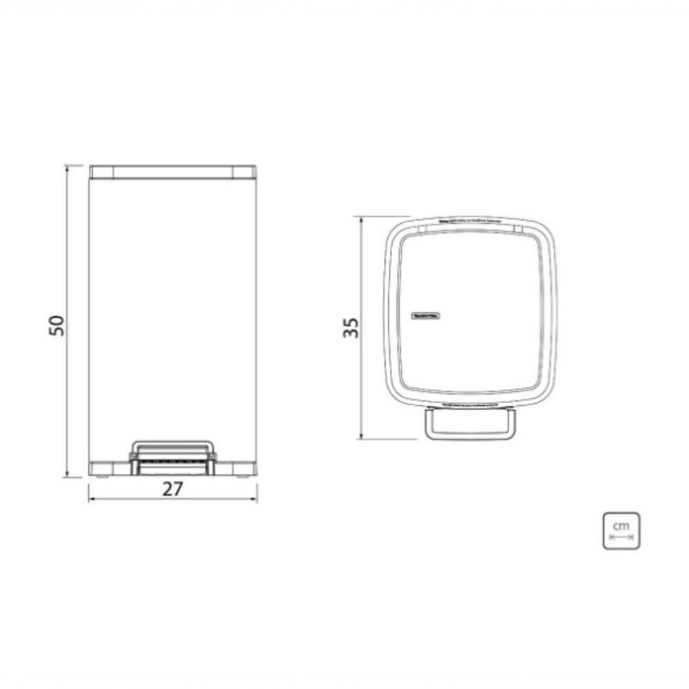 Lixeira Tramontina Octos Em Aço Inox Com Balde Removível E Pedal 15 L - 5