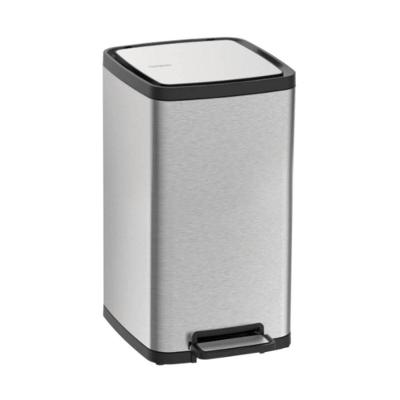 Lixeira Tramontina Octos Em Aço Inox Com Balde Removível E Pedal 15 L