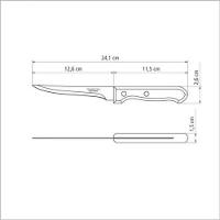 Faca Para Desossar Tramontina 5 Dynamic Cabo De Madeira - 2