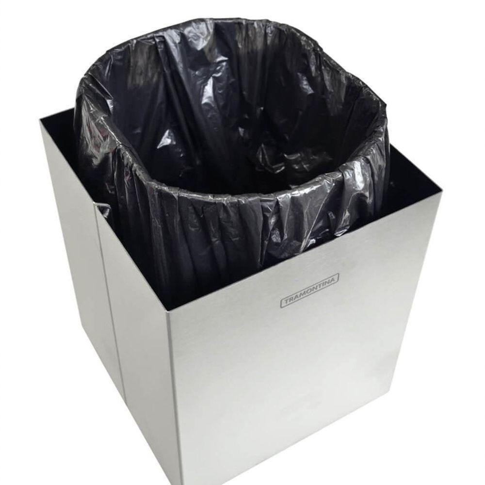 Lixeira Tramontina Inox Luz Com Acabamento Acetinado 4,5 Litros - 3