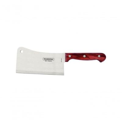 Cutelo Em Aço Inox Tramontina Polywood 6 Com Cabo Vermelho