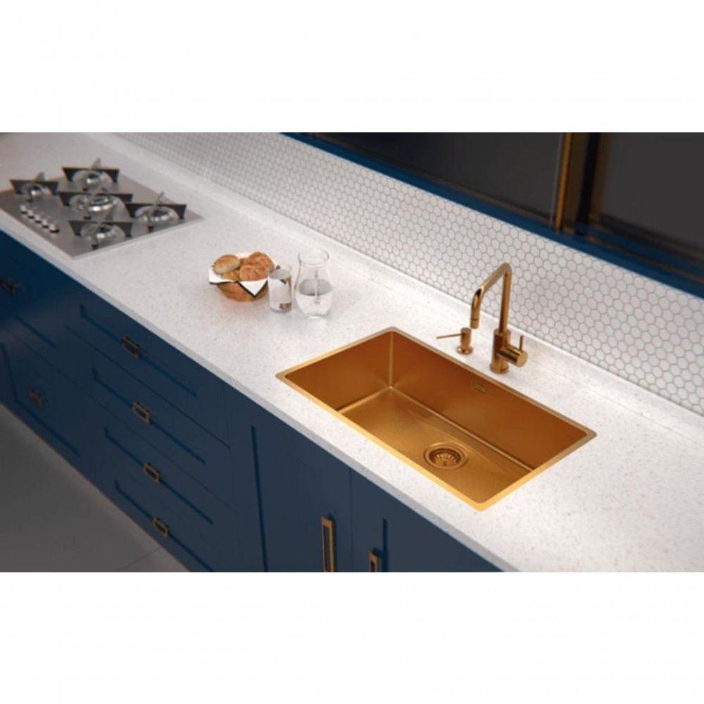 Monocomando Tramontina Angolare Em Inox Gold Com Bica Articulada Com Revestimento Pvd - 3