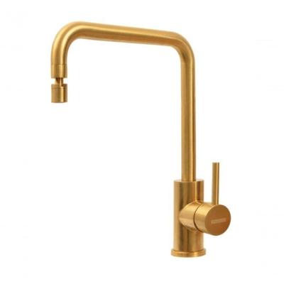 Monocomando Tramontina Angolare Em Inox Gold Com Bica Articulada Com Revestimento Pvd