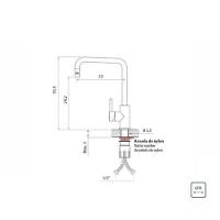 Monocomando Tramontina Angolare Em Inox Gold Com Bica Articulada Com Revestimento Pvd - 2