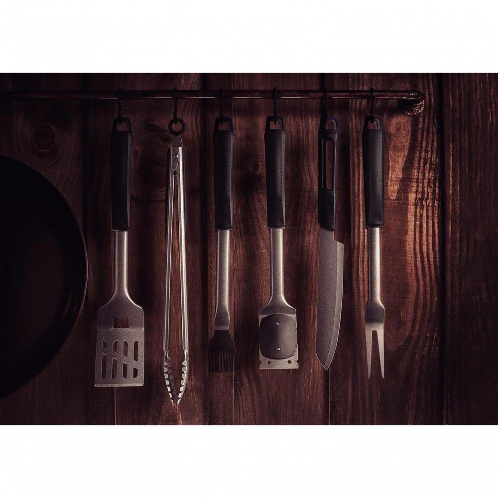 Pegador De Carne Tramontina Churrasco Black 45cm Em Aço Inox E Cabo Emborrachado - 2