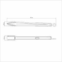 Pegador De Carne Tramontina Churrasco Black 45cm Em Aço Inox E Cabo Emborrachado - 4