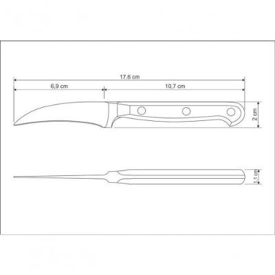 Faca Para Tornear Tramontina Century Com Lâmina Em Aço Inox Com Cabo Em Policarbonato E Fibra De Vidro 3