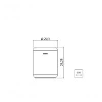 Lixeira Inox Tramontina Portofino Com Acabamento Escovado 7 Litros - 4