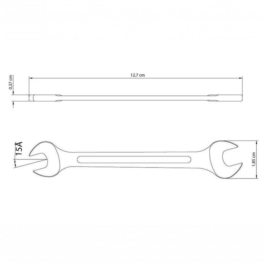 Chave Fixa Tramontina Master 6x7mm Corpo Em Aço Especial Cromado - 2