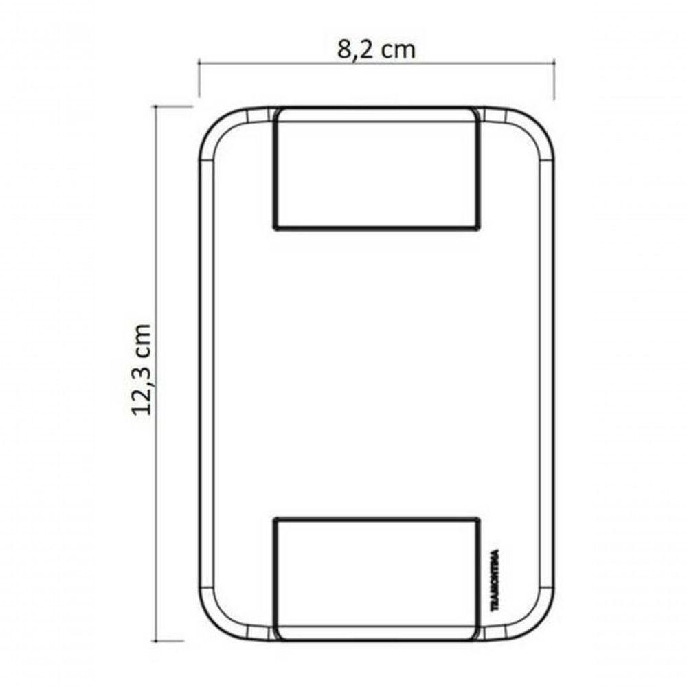 Conjunto 4x2 2 Interruptores Simples 10 A 250 V Tramontina Tablet Branco - 2