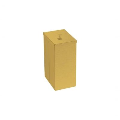 Lixeira Tramontina Luz Slim Em Inox Com Acabamento Acetinado Gold 5,5 Litros
