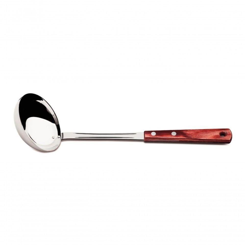 Concha Tramontina Inox Polywood Cabo Vermelho - 1