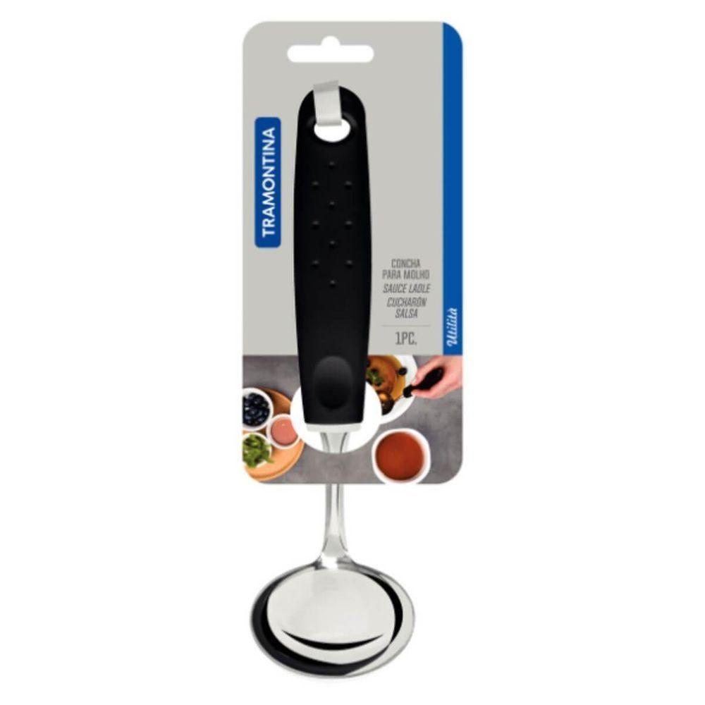 Concha Para Molho Tramontina Utilitá Em Aço Inox Preta - 3