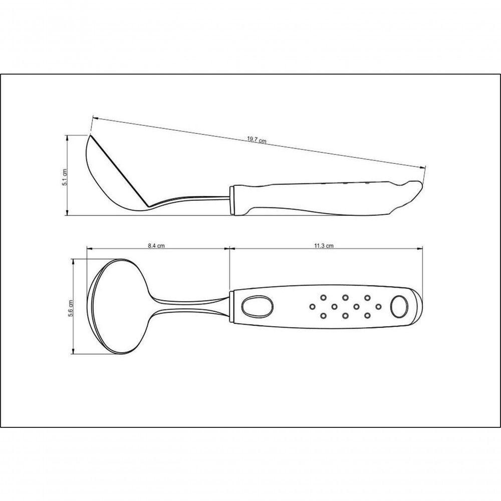 Concha Para Molho Tramontina Utilitá Em Aço Inox Preta - 4