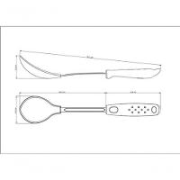Colher Para Arroz Tramontina Utilitá Em Nylon Cabo Preto - 2