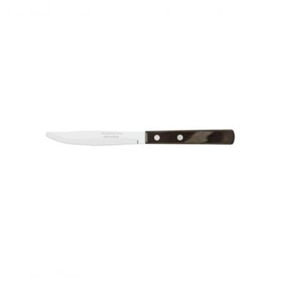 Faca De Mesa Tramontina 4 Inox Cabo Polywood Castanho