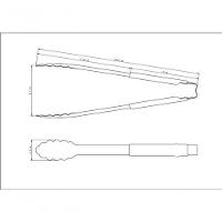 Pegador Tramontina Utilitá 30cm Cabo Emborrachado Cinza - 2