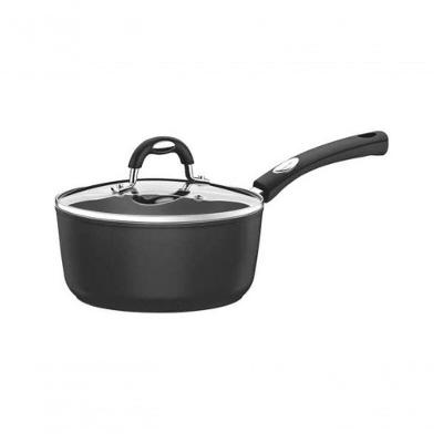 Panela Tramontina Mônaco Induction Em Alumínio Com Revestimento Antiaderente Starflon Premium Preto Com Tampa 20cm
