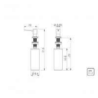 Dosador De Sabão Tramontina Em Inox Black Com Recipiente Plástico 500ml E Revestimento Pvd - 4