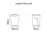 Lixeira Tramontina T-force Preto 25 L - 3