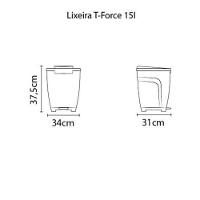 Lixeira Tramontina T-force Preto 15 L - 3