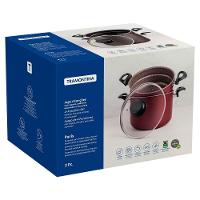 Conjunto 4 Funções Tramontina Paris Em Alumínio Com Revestimento Antiaderente Chumbo E Tampa De Vidro - 5