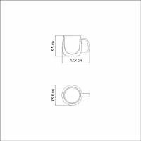 Jogo De Xícaras Tramontina Para Chá E Cappuccino 300ml 2 Peças - 5