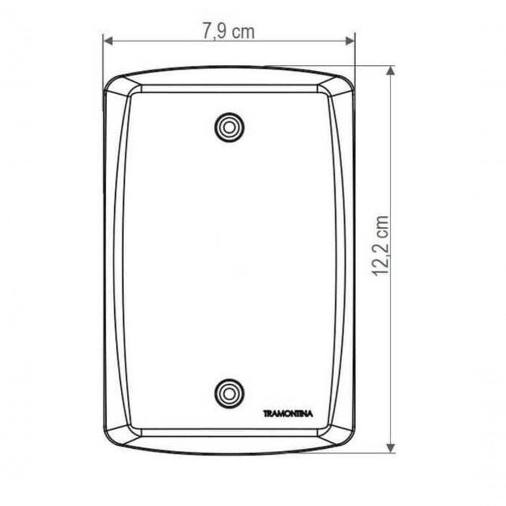Conjunto 4x2 Com 1 Tomada 2p+t 20 A 250 V Tramontina Lux2 Vermelho E Branco - 2