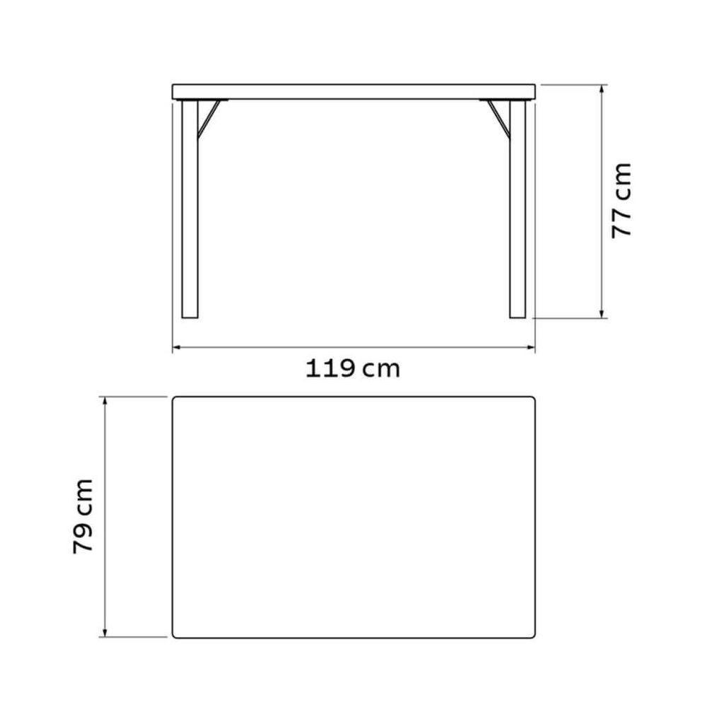 Mesa Tramontina Beta Grafite Com Base Em Alumínio Polido - 2