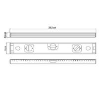 Nível Magnético Tramontina Alumínio Master Com Duas Ampolas 12" - 3
