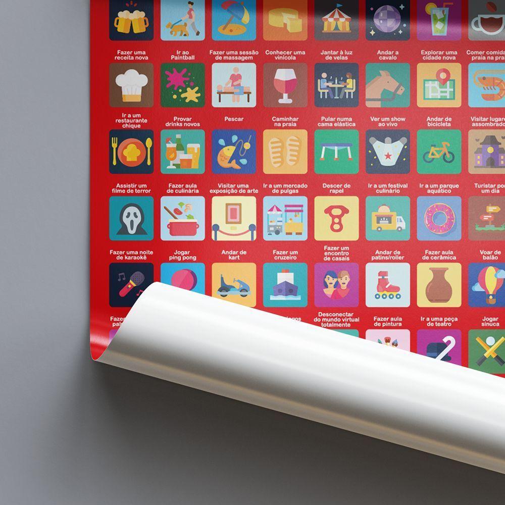 Pôster Raspadinha 100 Encontros: Desafios Românticos Para Casais - 3