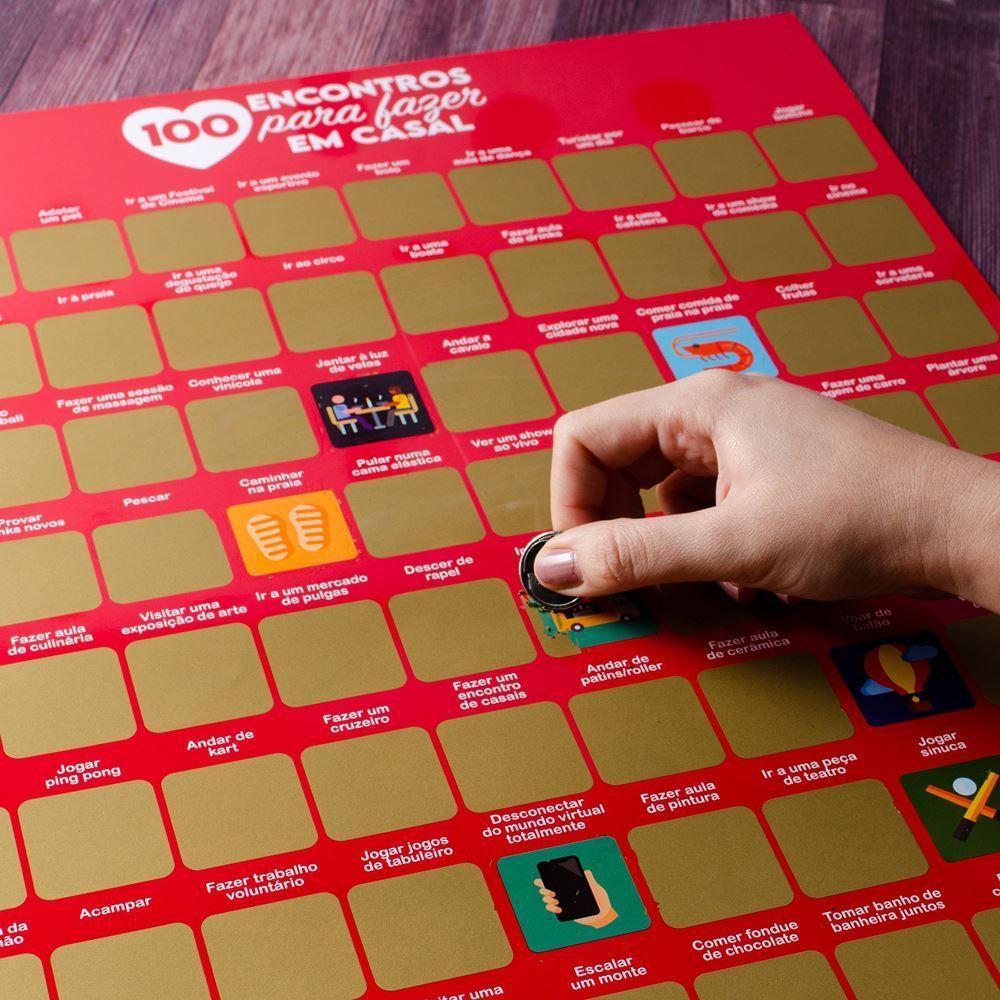 Pôster Raspadinha 100 Encontros: Desafios Românticos Para Casais - 4