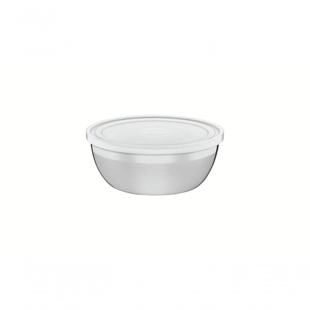 Pote Redondo Tramontina Freezinox Em Inox Com Tampa Plástica 0,8 Litros - 1