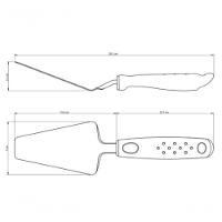 Espátula Para Pizza Tramontina Utilitá Em Aço Inox Branca - 3