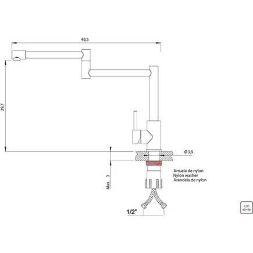 Monocomando Tramontina Flexion Em Aço Inox Com Acabamento Acetinado - 3