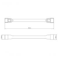 Chave De Roda Tramontina 27x32 Mm Master Aço Cromado Com Furo Para Manípulo E Corpo Forjado - 2