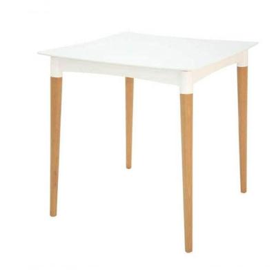 Mesa Tramontina Diana Branco Com Pernas De Madeira