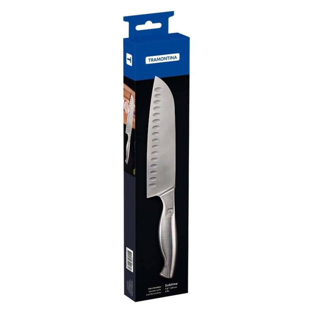 Faca Santoku Tramontina Sublime Em Aço Inox 7,5 - 3