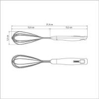 Batedor Manual Tramontina Verano 31,4cm ônix - 2