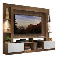 Estante Tv 65" Com Leds Berlim Multimóveis V3392 Madeirada/Branca Madeirado/Branco - 1