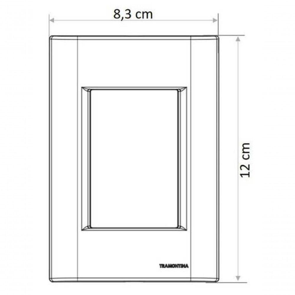 Conjunto 4x2 2 Tomadas 2p+t 10 A 250 V Tramontina Giz Branco - 2