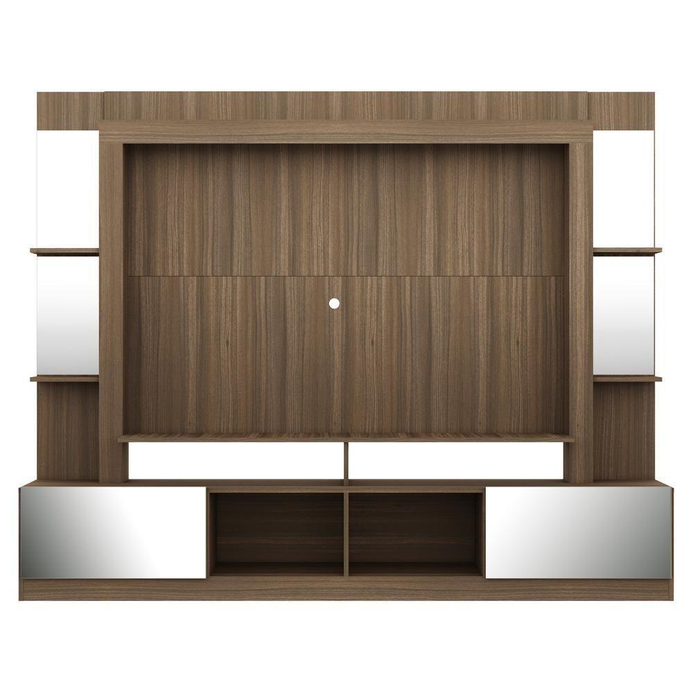 Estante Tv 65" Com Espelho Oslo Multimóveis V3389 Madeirada/Lacca Fumê Madeirado/Lacca Fumê - 3