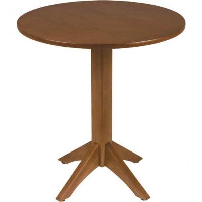 Mesa De Madeira Tramontina London Redonda Em Tauarí Amêndoa 2 Lugares 70cm